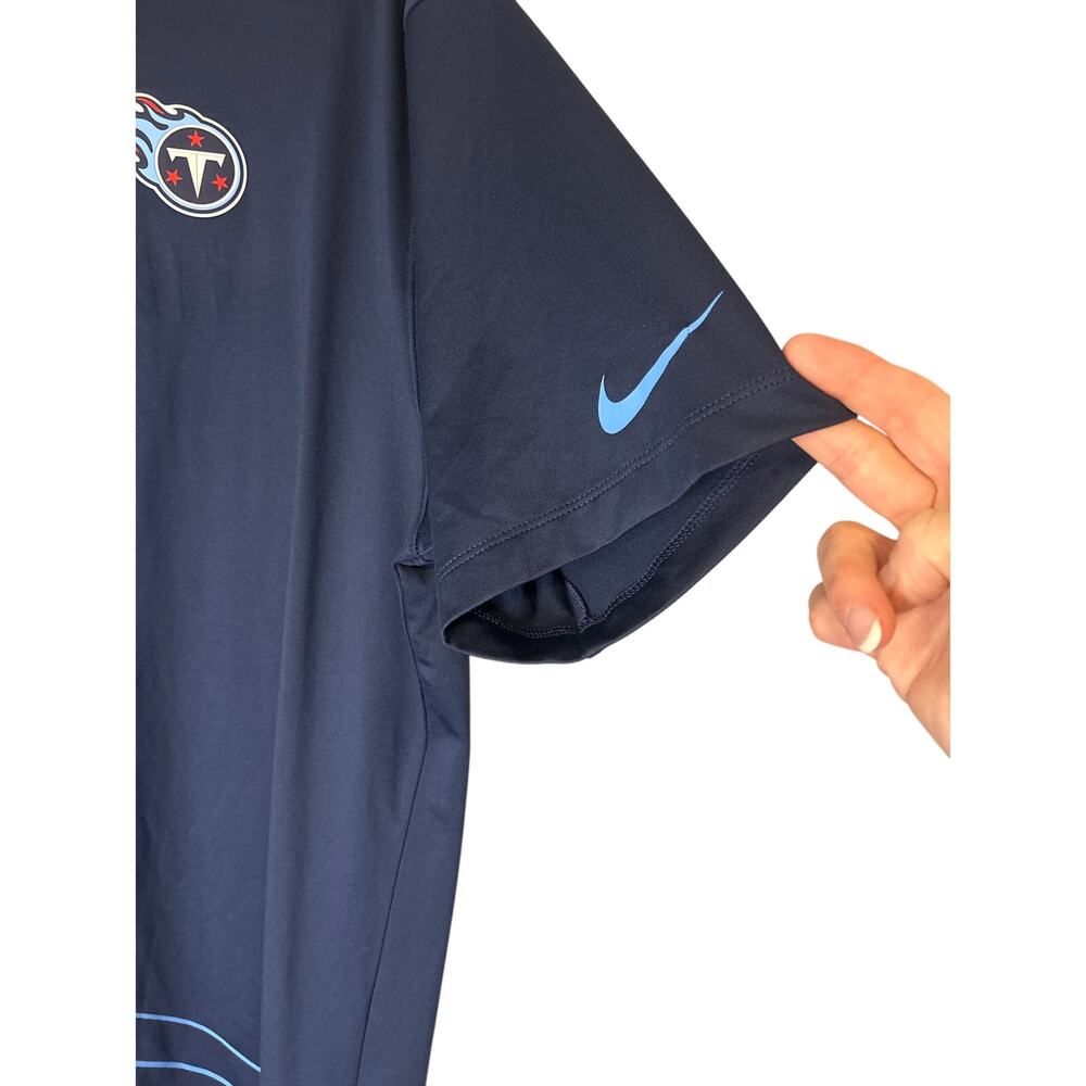 Nike Men’s Polo Shirt Logo Tennessee Titans Medium Navy DRI-FIT
Performance NWT - Picture 4 of 11